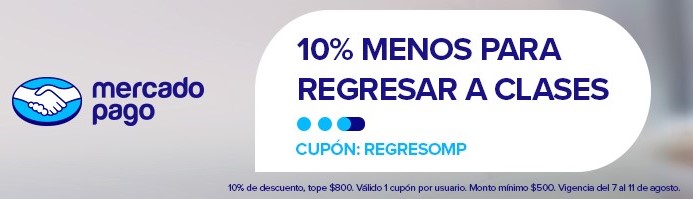 Descuento por Regreso a Clases, con Mercado Pago